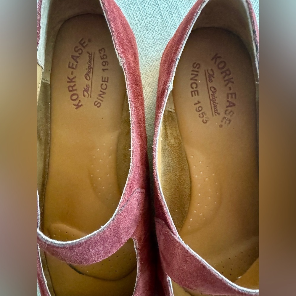 Kork-Ease Prato Suede Mary-Jane Flats in Cranberry - Picture 12 of 12